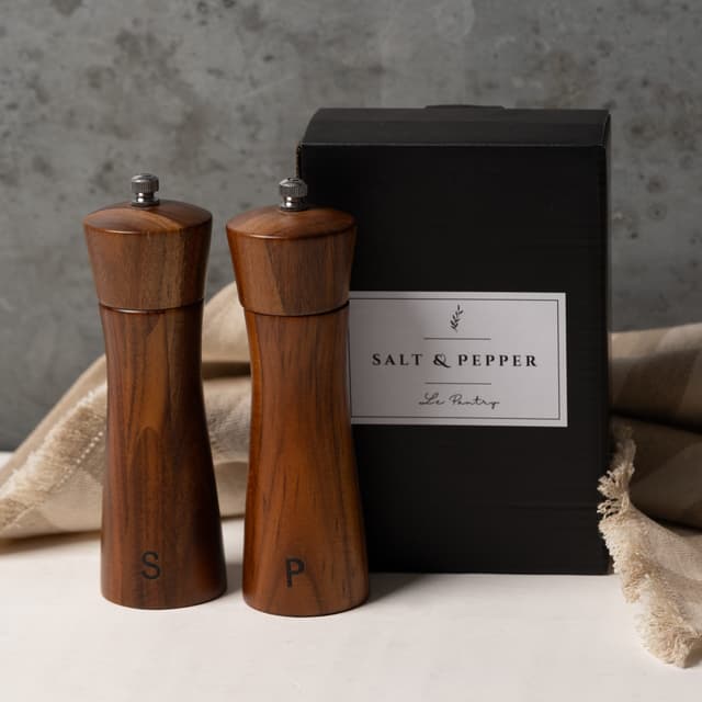 Salt and Pepper Acacia Grinders