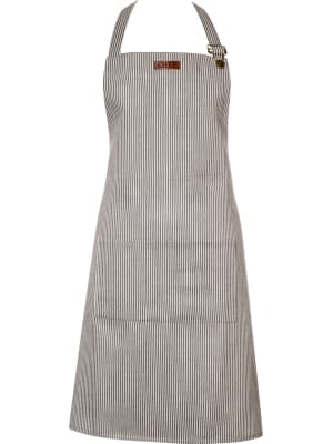 Chef Stripe Apron - Grey